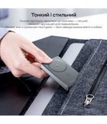Повербанк 10000mAh Choetech B739 Black QC3.0 PD3.0 бездротова магнітна зарядка