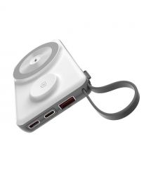 Повербанк 10000mAh Choetech B695 White QC3.0 PD3.0 бездротова зарядка смартфонів та Apple Watch