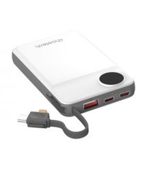 Повербанк 10000mAh Choetech B695 White QC3.0 PD3.0 бездротова зарядка смартфонів та Apple Watch