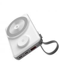 Повербанк 10000mAh Choetech B695 White QC3.0 PD3.0 бездротова зарядка смартфонів та Apple Watch