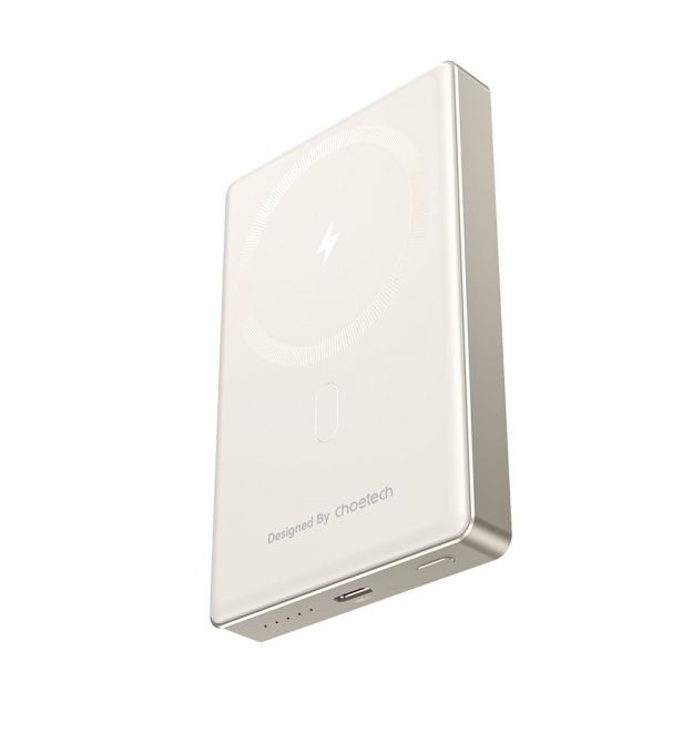 Повербанк 10000mAh Choetech B739 Silver QC3.0 PD3.0 бездротова магнітна зарядка