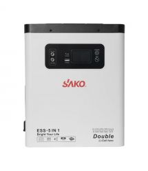 Портативна зарядна станція Sako Alpha-ESS-1000W-2KWh. Потужність 1000 Вт, енергоємність 2009.6 Вт*год, LifePO4