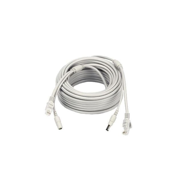 Патчкорд комбинированный RJ-45 + DC 20м