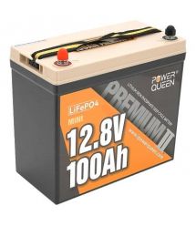 Аккумуляторная батарея Power Queen LiFePO4 12.8В 100А•ч Mini 1280Вт•ч