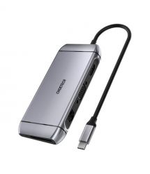 USB-C хаб 9-в-1 Choetech M15 HDMI 4K@30Hz, VGA, 3 USB3.0, RJ45, USB-C PD, SD-card, TF-card