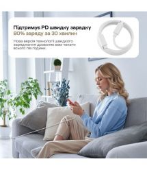 Мережевий зарядний пристрій Choetech PD3042 mini PD45W USB-C White
