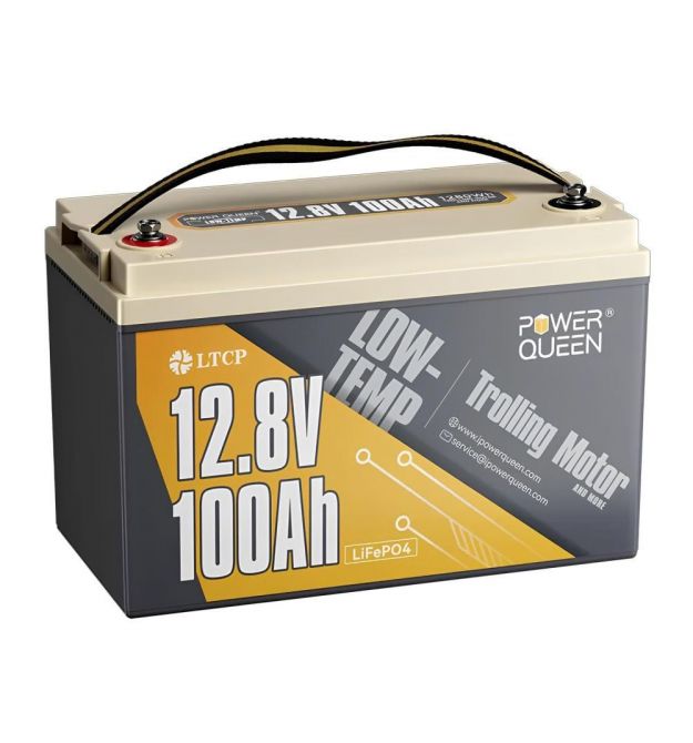 Акумуляторна батарея літій-залізо-фосфатна тягова 12.8В 100А*год LiFePO4 Low-temp Power Queen P12V100-100-LTP-4-A100