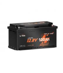 Акумуляторна батарея літій-залізо-фосфатна з Bluetooth 12.8В 100А*год LiFePO4 LiTime H190 L12V100-100-H190-BT-4-AC150