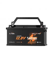Акумуляторна батарея літій-залізо-фосфатна з Bluetooth 12.8В 140А*год LiFePO4 LiTime H190 L12V140-150-H190-BT-4-AC150