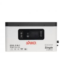 Портативна зарядна станція Sako Alpha-ESS-500W-1KWh. Потужність 500 Вт, енергоємність 1004.8 Вт*год, LifePO4