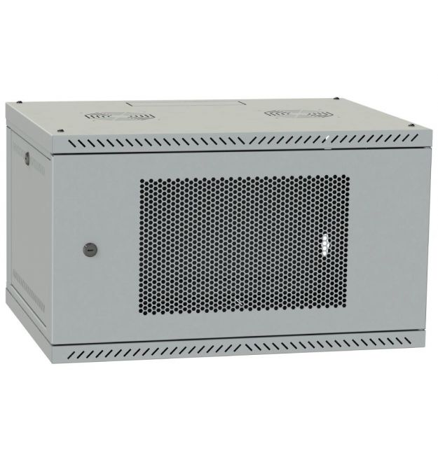 Шкаф телекоммуникационный IPCOM 4U 600x450 дверь перфорация (серая)