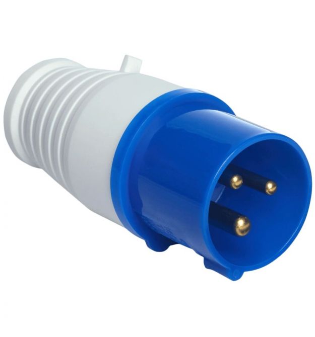 Вилка переносная UEA 013 16А 220В 2Р+Е IP44