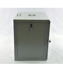 Шафа 12U, 600x500x640мм (Ш*Г*В), економ, акрилове скло, сіра