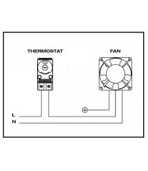 Термостат 10A 230V Fandis, -10...80°C, під дін рейку