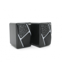 Колонки 2.0 JEDEL S-527 USB+3.5mm, 2x3W, 120Hz-20KHz, з LED підсвічуванням, 65х80х100 мм, Black, BOX