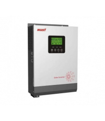 Гібридний інвертор MUST PV18-3024VMPK, 3000W, 24V, струм заряду 20 - 30A, 230V - 13A, MPPT (60А, 145 Vdc), 272x355x100 мм, 7.8 к