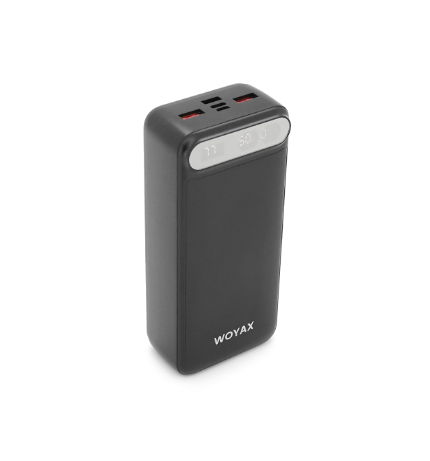 Power Bank WOYAX WY-30F 30000mAh, 22.5W, Black, 0.580kg, Box