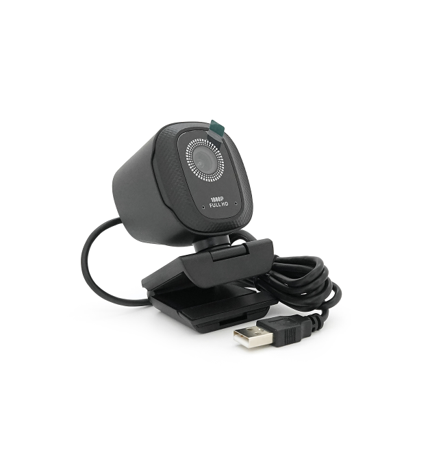 Вебкамера з мікрофоном B05, 1080p 30fps, пласт. корпус, Black, BOX