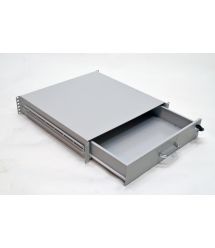 Скринька висувна для документів 19" 2U 450 глиб., сіра