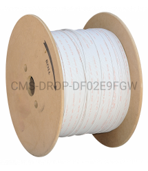 Кабель FTTH 2FG MB абонентского доступа, U-N(2ZN)H, 2E9-125, G.657.A1, универсальный, диэлектрический, гибкий, 500N, FRNC, белый