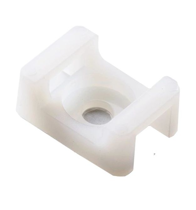 Площадка для кабельной стяжки до 5 мм 22х16х9,6 мм с отверстием (нач. 100 шт.)