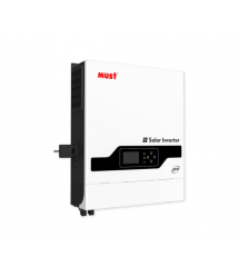 Гiбрiдне ДБЖ MUST PV18-8048PRO II, 8000W, 48V, PV 2*4000W, ток заряда 1-120А, 160-275V, MPPT (120А, 90-430 Vdc), 425*527*145 мм