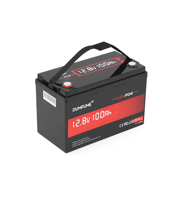 Акумуляторна батарея Dumfume LiFePO4 12,8V 100Ah 1280Wh, in10A - out20A, ( 150 x 95 x 85) , 10kg Q1