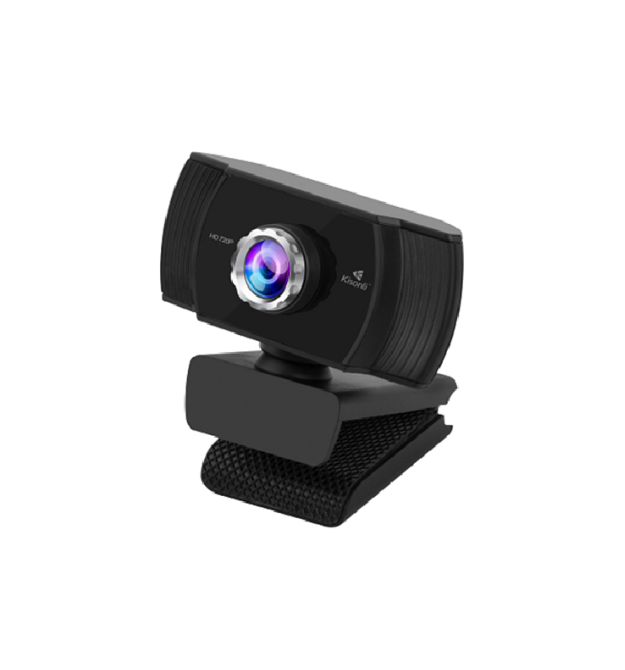 Вебкамера із мікрофоном Kisonli HD-723, 720P 30fps, пласт. корпус, Black, BOX