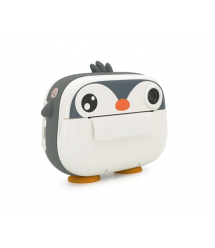 Дитячий фотоапарат M05 з функцією миттєвого термодруку Сірий Пінгвін, 2 камери, IPS екран 2,4-дюйма, Type-C, Grey, BOX