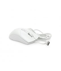 Миша провідна JEDEL GM700, 7 кнопок, 1200 - 1800 - 2400 - 3600DPI, кабель 1,5 м. RGB підсвічування. 120х74х40мм. White. Box