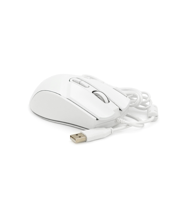 Миша провідна JEDEL GM800, 8 кнопок, 1200 - 1800 - 2400 - 3600 - 4800 - 7200DPI, кабель 1,5 м. RGB підсвічування. 128х77х40мм. W