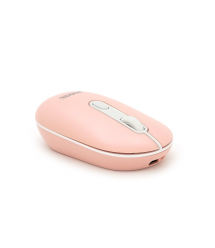 Миша бездротова JEDEL WD133, 800 - 1200 - 1600DPI, 2.4 GHz+Bluetooth 5.0, 3.7V 400mAh, Type-C заряджання. 105x60x34 мм. Pink. Bo
