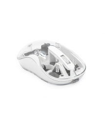 Миша бездротова JEDEL WD141T-W, 1200, 2.4 GHz+Bluetooth 5.0, 3.7V 300mAh, Type-C заряджання. 109x60x32 мм. 69 р. Transparent-Whi