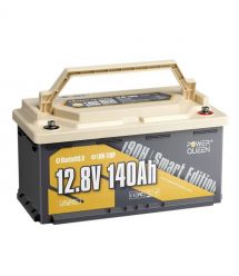 Акумуляторна батарея літій-залізо-фосфатна з Bluetooth 12.8В 140А*год LiFePO4 Power Queen H190 P12V140-150-RV190-BT-4-AC150