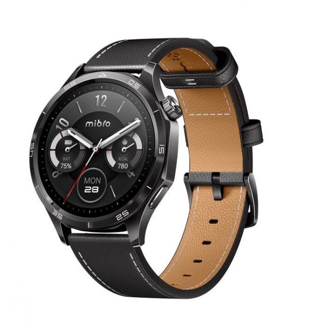 Mibro Смарт-часы GT 46 мм, 1.43", 466x466, AMOLED, BT 5.3, GPS, 5 ATM, темный металл