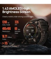 Mibro Смарт-часы GS Pro 2 48 мм, 1.43", 466x466, AMOLED, BT 5.3, GPS, 5 ATM, тёмно-серый