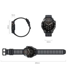 Mibro Смарт-часы GS Pro 2 48 мм, 1.43", 466x466, AMOLED, BT 5.3, GPS, 5 ATM, тёмно-серый