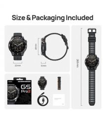 Mibro Смарт-часы GS Pro 2 48 мм, 1.43", 466x466, AMOLED, BT 5.3, GPS, 5 ATM, тёмно-серый