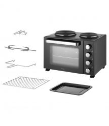 Sencor Печь электрическая 35л, 1500Вт, механическая, гриль, конвекция, 2 конф. сверху, подсветка внутри, черная