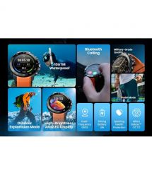 Mibro Смарт-часы GS Explorer S 48 мм, 1.32", 466x466, AMOLED, BT 5.3, Dual-band GPS, 10 ATM, чёрный обсидиан