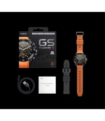 Mibro Смарт-часы GS Explorer S 48 мм, 1.32", 466x466, AMOLED, BT 5.3, Dual-band GPS, 10 ATM, чёрный обсидиан