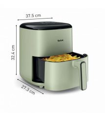Tefal Мультипечь Easy Fry Max, 1500Вт, чаша-5л, сенсорное управл., 10 программ, пластик, светло-зеленый
