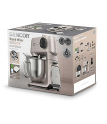 Sencor Кухонная машина Gordon, 1500Вт, чаша-металл, корпус-металл, насадок-20, металл