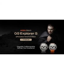 Mibro Смарт-часы GS Explorer S 48 мм, 1.32", 466x466, AMOLED, BT 5.3, Dual-band GPS, 10 ATM, титан-силикон