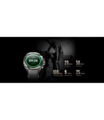 Mibro Смарт-часы GS Explorer S 48 мм, 1.32", 466x466, AMOLED, BT 5.3, Dual-band GPS, 10 ATM, титан-силикон