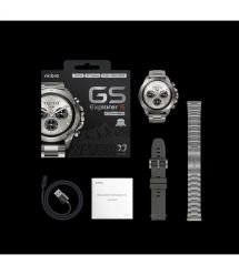 Mibro Смарт-часы GS Explorer S 48 мм, 1.32", 466x466, AMOLED, BT 5.3, Dual-band GPS, 10 ATM, цельный титан