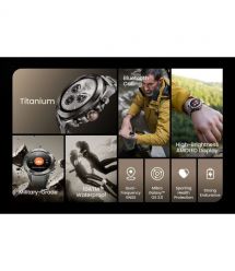 Mibro Смарт-часы GS Explorer S 48 мм, 1.32", 466x466, AMOLED, BT 5.3, Dual-band GPS, 10 ATM, цельный титан