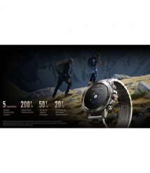 Mibro Смарт-часы GS Explorer S 48 мм, 1.32", 466x466, AMOLED, BT 5.3, Dual-band GPS, 10 ATM, цельный титан