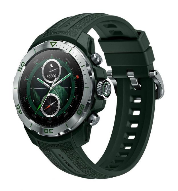 Mibro Смарт-часы GS Explorer 48 мм, 1.32", 466x466, AMOLED, BT 5.3, Dual-band GPS, 10 ATM, насыщенный зелёный