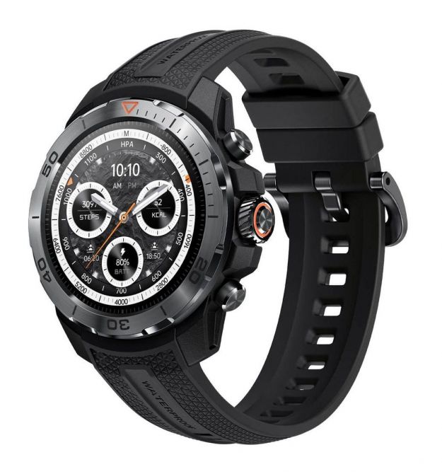 Mibro Смарт-часы GS Explorer 48 мм, 1.32", 466x466, AMOLED, BT 5.3, Dual-band GPS, 10 ATM, черный обсидиан